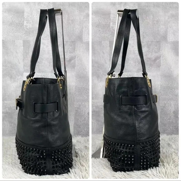 Christian Louboutin Black Tote with Gold Accents - Picture 13 of 16